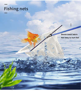 Filet de pêche durable <span class=keywords><strong>pour</strong></span> petits poissons rouges, mini filet carré <span class=keywords><strong>pour</strong></span> aquarium, accessoires <span class=keywords><strong>pour</strong></span> aquarium, en plastique - Product Image 6