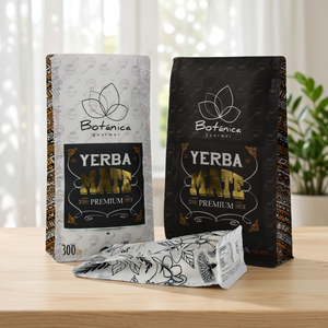 ถุงกาแฟพิมพ์ลายตามสั่ง ขนาด 250 กรัม 500 กรัม 1 กิโลกรัม แบบซิปล็อค ก้นแบน มีวาล์ว โรงงานผลิตถุงกาแฟโดยตรง รับผลิตแบบ OEM ODM - Product Image 1