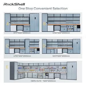 Gabinetes de Herramientas Industriales de Alta Resistencia Rockshell OEM/ODM, Rieles Deslizantes para Cajones de Acero Laminado en Frío de Carga Pesada, Uso Industrial en Talleres - Product Image 3