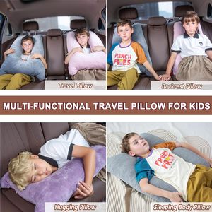 Almohada de viaje de coche de espuma viscoelástica para adultos durmiendo <span class=keywords><strong>en</strong></span> viaje por carretera | Almohada de cuerpo pequeño para niños durmiendo - Product Image 5