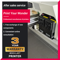 Zoomjet Uv A3 numérique Uv imprimante DTF à plat Machine d'impression d'autocollants d'étiquettes avec 2 têtes d'impression Xp600