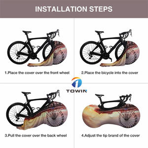 Housse de protection intérieure et extérieure anti-poussière lavable à haute élasticité sac de voyage pour pneus équipement de rangement Garage couverture de roue de vélo - Product Image 5