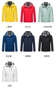 Haute qualité 3 en 1 <span class=keywords><strong>veste</strong></span> d'hiver hommes étanche <span class=keywords><strong>avec</strong></span> coupe-vent à capuche <span class=keywords><strong>costume</strong></span> randonnée en plein air manteau vêtements d'extérieur pour hommes - Product Image 3