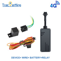 Rastreador GPS 4G Impermeable para Vehículos J16, Dispositivo de Rastreo con Corte Remoto del Motor, Rastreador con Cable para Motocicletas