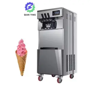 Professionelle gewerbliche automatische Eismaschine 3-Geschmacks-Soft-Service-Eismaschine