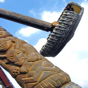 110 °   Manège à angle oscillant, structure en acier résistante aux intempéries, durabilité de plus de 10 000 cycles, équipement d'amusement extérieur - Product Image 2