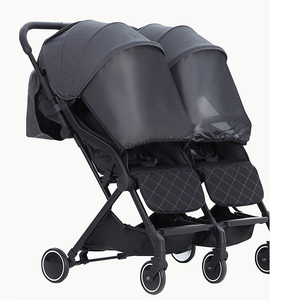 EN1888 Sản Xuất Sang Trọng Một Tay Gấp Side By Side Đôi Twin Xe Đẩy Em Bé Cho Hai Trẻ Em - Product Image 5