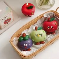 Bougie parfumée aux fruits en cire de soja, fabriquée à la machine, dans un bocal en fer blanc de style vintage, sans fumée, respectueuse de l'environnement, non toxique