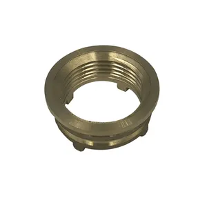 Rosca de bronze personalizada para válvula de parada PPR, porca de bronze 1/2"3/4" para inserção de serrilha de encanamento