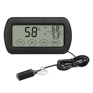 Termómetro Higrómetro para Reptiles con Pantalla Táctil - Sonda de 1.5m, Alarma de Máx./Mín. para Terrario/Acuario - Product Image 1