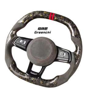 Volant en fibre de carbone amélioré et forgé pour Volkswagen <span class=keywords><strong>Golf</strong></span> 7.5 GTI MK7 Polo GTS GTD <span class=keywords><strong>GTE</strong></span> R Passat CC R-Line - Product Image 2