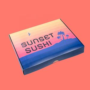 กล่องบรรจุภัณฑ์ซูชิแบบย่อยสลายได้สั่งทำขายส่ง กล่องซูชิแบบใช้แล้วทิ้งสำหรับส่งอาหารกลับบ้าน กล่องซูชิแบบนำกลับบ้านพร้อมช่องแบ่ง - Product Image 4