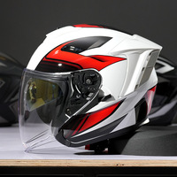 Casque de moto ouvert certifié OOH DOT anti-buée avec protection solaire, taille XL, double visière, double lentille, toutes saisons, ABS, neuf, avec haut-parleur intégré