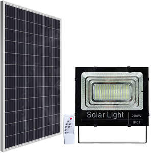 <span class=keywords><strong>Projecteur</strong></span> <span class=keywords><strong>solaire</strong></span> <span class=keywords><strong>professionnel</strong></span> mural rechargeable de 600 W en aluminium moulé sous pression avec réflecteur en polycarbonate pour cour - Product Image 2