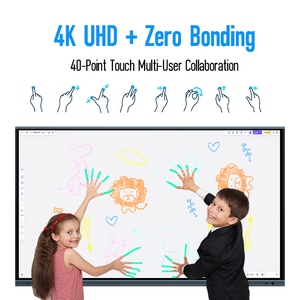 Pizarra Inteligente con Pantalla Táctil 4K de 75 Pulgadas con Cámara para Escuela, Panel de Pizarra Interactiva Táctil de 40 Puntos con Android para Aula - Product Image 4