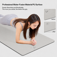 Tapis de yoga et de Pilates en caoutchouc PU mat antidérapant et imperméable, épaisseur 5 mm, absorbant la transpiration, respectueux de l'environnement