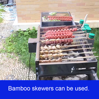 Barbecue électrique rotatif portable à 15 brochettes, moteur 5V DC compatible avec alimentation par batterie externe, idéal pour la terrasse, la maison et la restauration