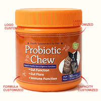 Disponible en stock : Friandises à mâcher probiotiques pour chats et chiens – Complément naturel doux pour la santé digestive et le soutien immunitaire – Soin quotidien