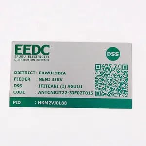 Custom Metal ID Tag UV Printing QR Code Durable Aluminum Waterproof