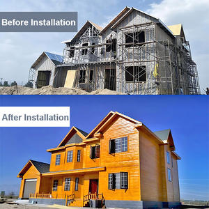 Materiale d'acciaio del muro divisorio del pannello Sandwich di EPS prefabbricato per l'applicazione dell'hotel e della cella frigorifera - Product Image 6