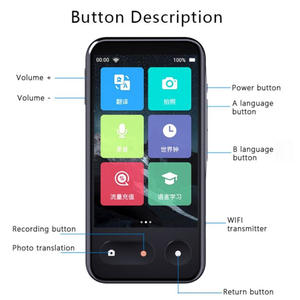 Appareil de <span class=keywords><strong>Traduction</strong></span> Vocale Intelligent IA T7 avec 138 Langues, Carte 4G & Wifi en Temps Réel, Écran Tactile Hors Ligne IPS - Product Image 4