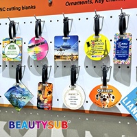 Étiquettes de bagages vierges en MDF enduites par sublimation BEAUTYSUB, étiquettes vierges pour transfert thermique Longstar pour impression de logo personnalisé