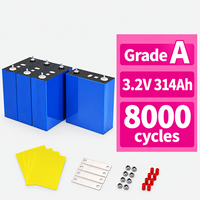 Batterie LiFePO4 de qualité supérieure, neuve, 3,2 V 314 Ah, cellule prismatique au phosphate de fer et de lithium pour le stockage d'énergie solaire, pack de batteries ESS