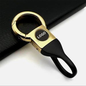 カーキーホルダー新しいデザインカーキーホルダーキーリング金属合金カスタマイズロゴ車キーチェーン - Product Image 1