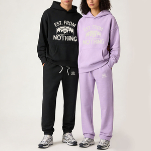 Sweat à capuche épais 360 GSM "Est." Sweat-shirt polaire oversize pour homme From Nothing" <span class=keywords><strong>Tech</strong></span> Pack Support, personnalisable avec votre marque et votre histoire - Product Image 1