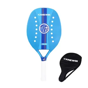 Racchetta da Tennis da spiaggia professionale in fibra di carbonio 3K 12K 18K personalizzata 38mm di spessore racchette da Paddle in EVA di alta qualità
