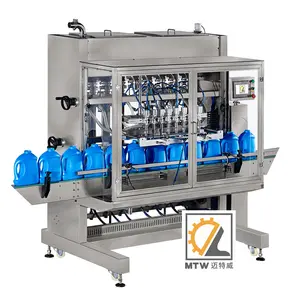 MTW botellas de alcohol gel uv grueso maquina de llenado tapado y etiquetado de tarros