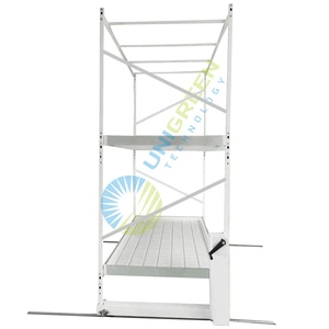 Customized Vertical Indoor Farming Greenhouses Double Layers Growing <b>Rack</b> Ebb and Flow Rolling Benches 4*8FT Hydroponic Grow - Product Image 6