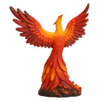 WeiVista-Figurine Phoenix en résine sculpture d'oiseau de feu ornement décoratif de l'usine vente en gros