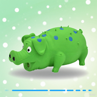 2025 nouvelle vente chaude usine Stock bas prix de gros animal de compagnie chat chien nettoyage des dents bâton à mâcher résistant aux morsures Latex Spot cochon