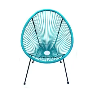 All Weather Indoor Outdoor Lounge Patio Rattan Chair Wicker Sun Chair Bistro Set Rattan Acapulco Chair Outdoor