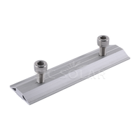Connecteur de raccordement de rail PV en aluminium pour montage solaire, kits de raccordement de rail pour panneaux solaires
