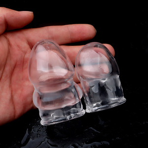 Glans <b>Cap</b> TPE Transparent Extended Sleeve For Men Adult Toy - Product Image 1