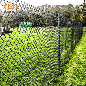 รั้วตาข่ายเคลือบไวนิลสีดำ 6 ฟุต ดีไซน์ทันสมัย สำหรับขอบเขตที่อยู่อาศัย โรงเรียน สนามกีฬา และความปลอดภัยของชุมชน - Product Image 5