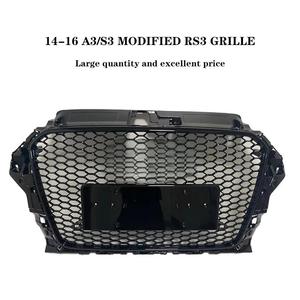 Griglia Anteriore Auto Nero Lucido Stile RS3 per <span class=keywords><strong>Audi</strong></span> <span class=keywords><strong>A3</strong></span> S3 8V dal 2013 al 2016 - Product Image 4