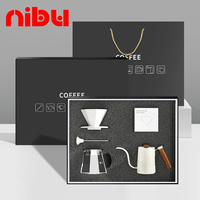 NIBU Barista ensemble d'outils Pour verser sur la cafetière, Kit de goutteurs de cafetière, ensembles de thé à café Pour cadeau