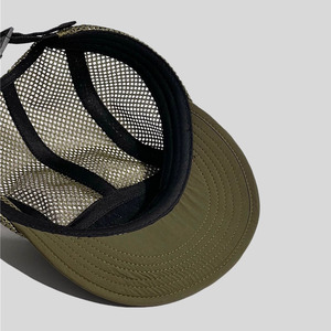 <span class=keywords><strong>Gorra</strong></span> de campamento de secado rápido de Trail Runner deportiva no estructurada de malla de 5 paneles personalizada, <span class=keywords><strong>gorra</strong></span> de camping de nailon ligera de color verde oliva - Product Image 3