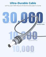 Cable de Alimentación Tipo-C a CC de 2 Metros (Cable 18AWG), Mini, Impermeable, de Cuarta Generación, para Automóvil, el Más Vendido