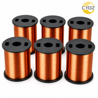 Fil de cuivre rond émaillé en polyimide classe thermique 200, 0,05-3,0 mm, homologué pour transformateur, inducteur, bobine solénoïde