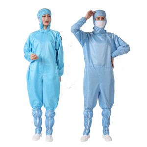 ब्लू डाकू के साथ Cleanroom विरोधी स्थैतिक Coverall कपड़े smocks <span class=keywords><strong>esd</strong></span> cleanroom <span class=keywords><strong>esd</strong></span> कपड़े - Product Image 3