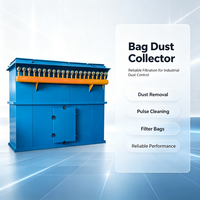 Nouveau filtre à sac robuste prêt à l'emploi |   Système de collecte de poussière industrielle avec une efficacité de suppression de la poussière de 99 % et une garantie d'un an