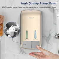 Usine Double Bouteilles En Gros Douche Shampooing Distributeur Mur Monté 2 Chambre Shmpoo Conditionneur Et Distributeur De Savon pour Hôtel