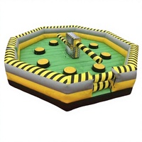 YOJA YJ-189 Jeu gonflable sportif Commercial Carnival Wipout Hot Meltdown Ultimate WipeOut - Matériau PVC, capacité 300 lbs
