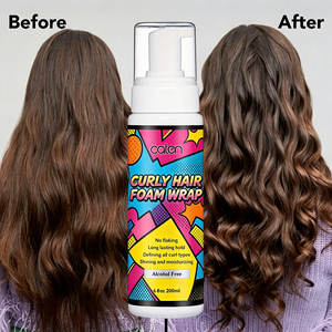 Mousse coiffante naturelle à tenue forte sans alcool pour boucles, <span class=keywords><strong>anti</strong></span>-frisottis, hydratante, brillante et longue durée, marque privée - Product Image 1