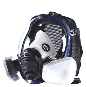 CF01 masker <span class=keywords><strong>Gas</strong></span> wajah penuh, penglihatan besar dengan Filter karbon aktif untuk penyemprotan lukisan poles perlindungan kimia - Product Image 1