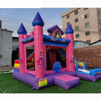 Château Gonflable Commercial de Haute Qualité avec Toboggan, en PVC 0.55mm, pour Enfants
